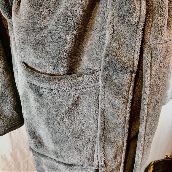 Port Authority women’s Robe Sz S M Gray Fleece - Picture 2 of 10